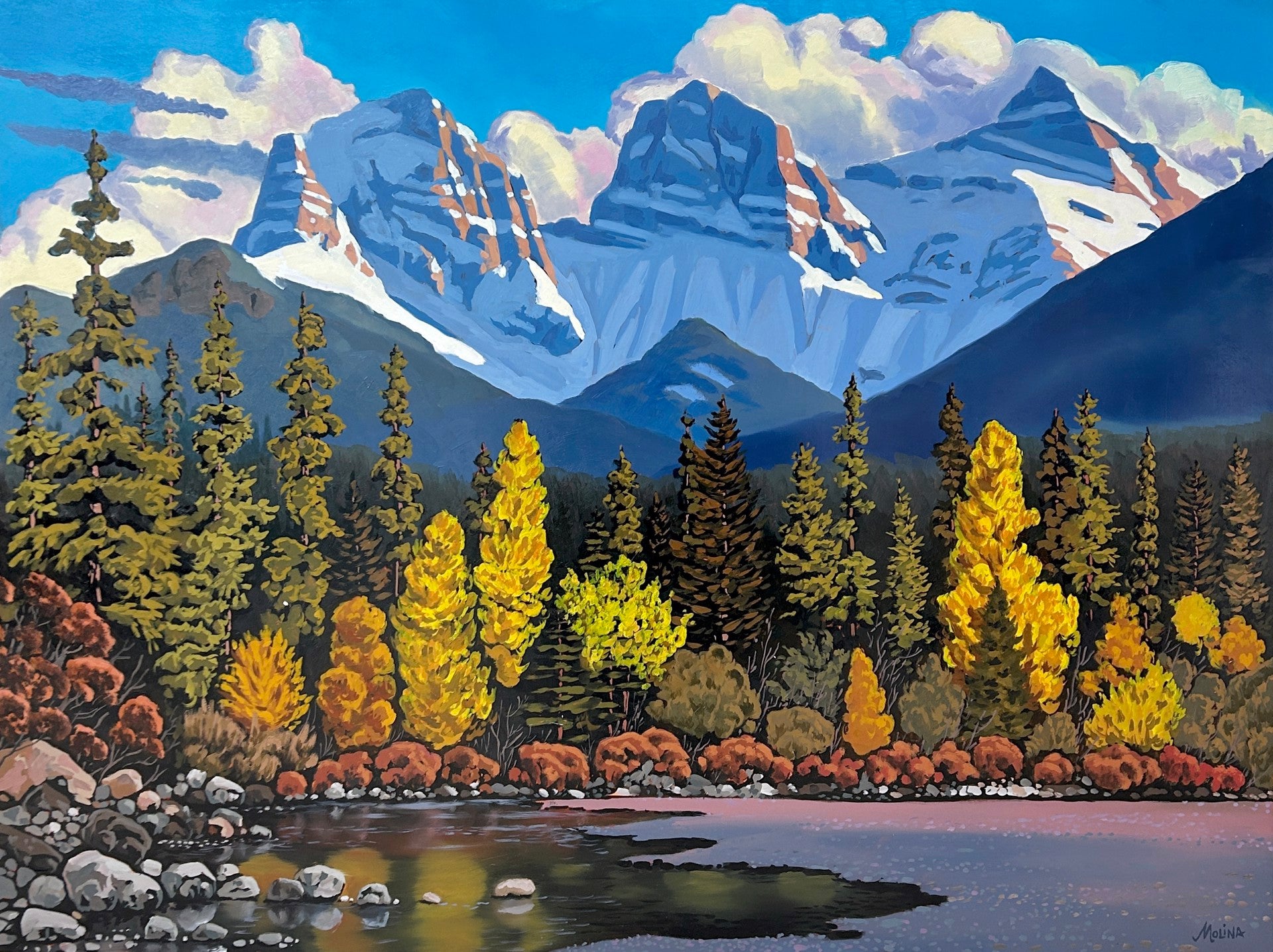 Three Sisters Autumn Leaves